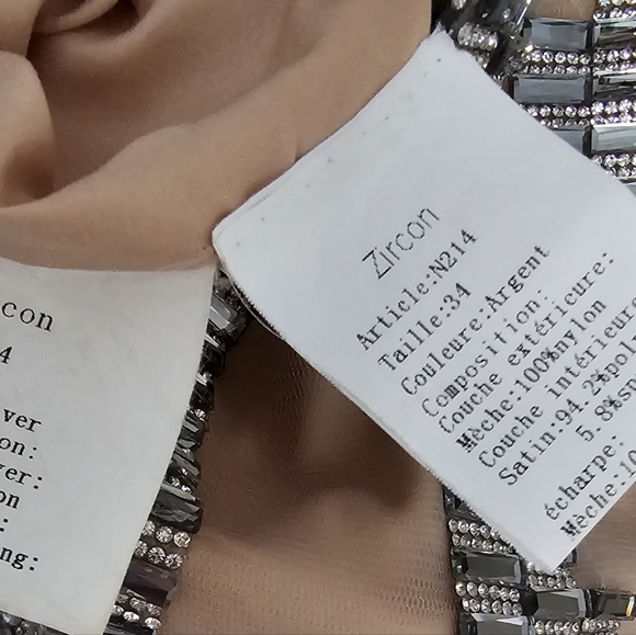 Zircon couture dress new with tags Size 4 - Picture 8 of 17